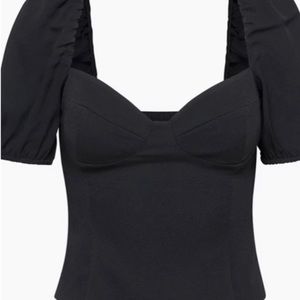 Puffed sleeves blouse novella aritzia